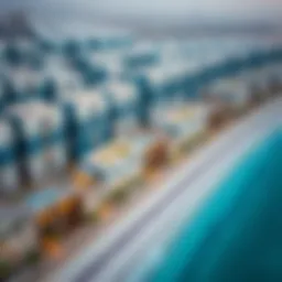 Aerial view of Dubai's peninsula development showcasing modern architecture