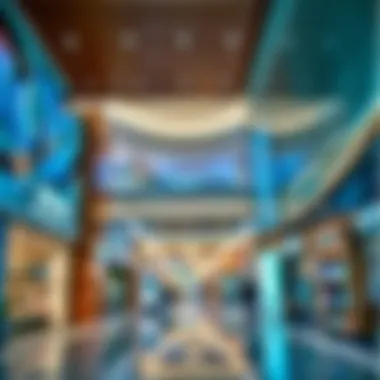 Modern retail outlets within Etihad Plaza featuring diverse shopping options