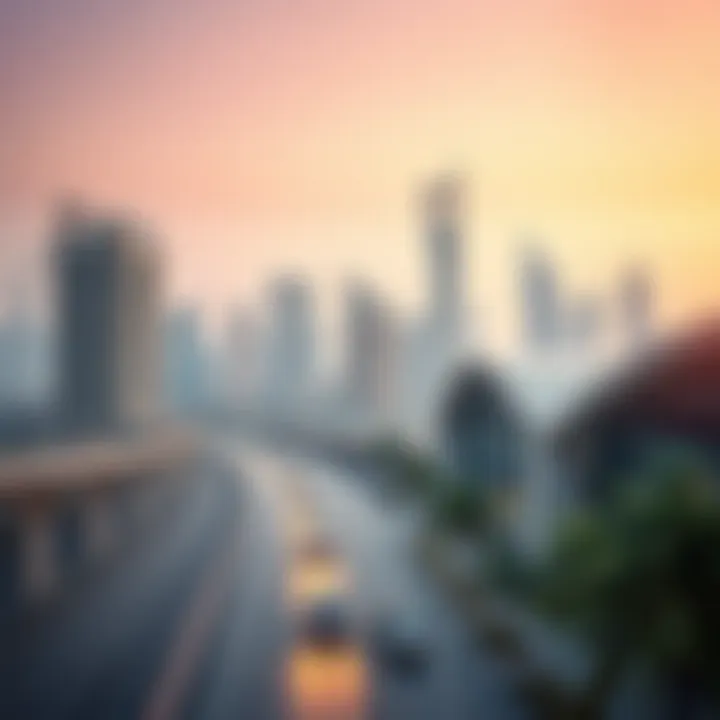 A picturesque view of Abu Dhabi's developing infrastructure