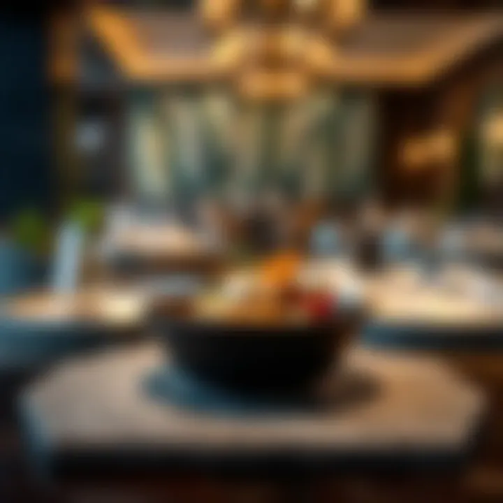 An elegantly presented dish reflecting the restaurant's unique culinary style