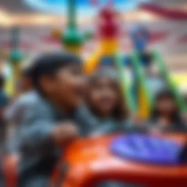Kids enjoying a lively indoor playground