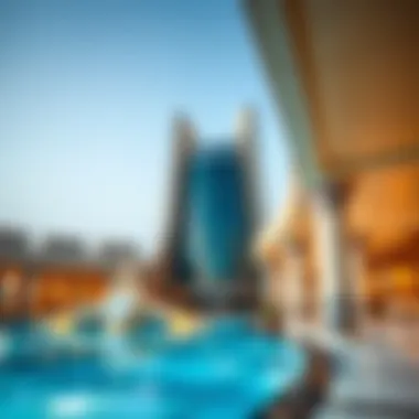 Architectural details of Liwa Tower emphasizing its unique structure