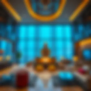 Interior design of Liwa Tower highlighting luxury amenities