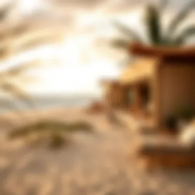 A picturesque beach with golden sands and gentle waves