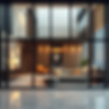 Elegant Glass and Wood Loft Partition Design Elegant use of glass and wood in loft partitions