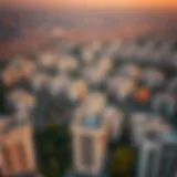 Urban Development in Majan Aerial view of Majan showcasing its urban development