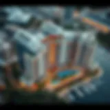 Architectural Marvel of Marina Cascades Aerial view showcasing the architectural design of Marina Cascades