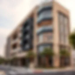 Exterior view of مركز كلداري القصيص showcasing modern architecture
