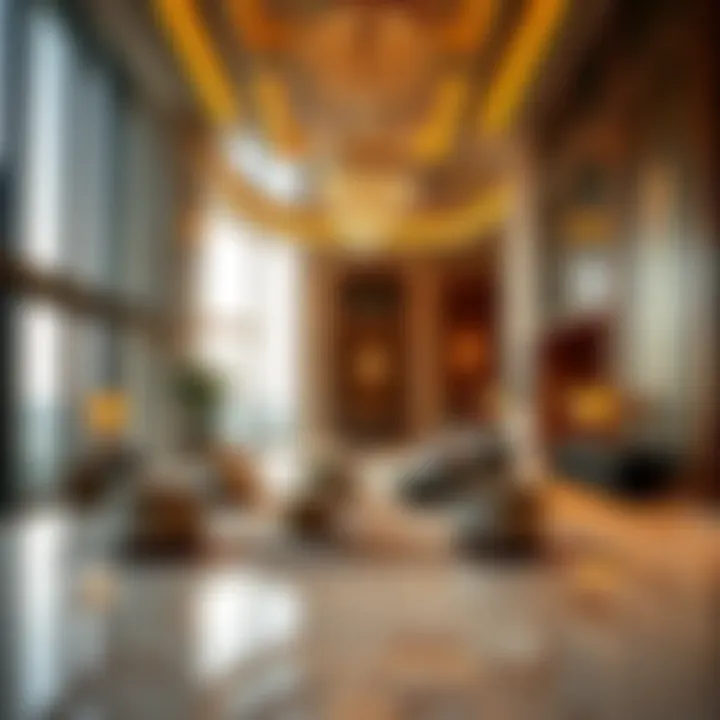 Luxurious Interior of Oberoi Tower Interior design of Oberoi Tower showcasing luxury