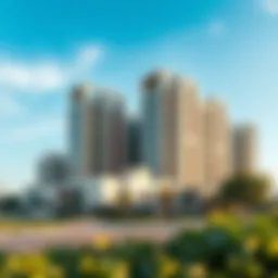 A stunning view of Park Heights 2 showcasing modern architecture