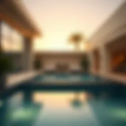 Luxurious private pool in a Dubai hotel suite