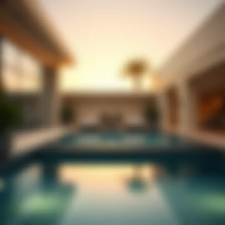 Luxurious Private Pool Suite in Dubai Luxurious private pool in a Dubai hotel suite