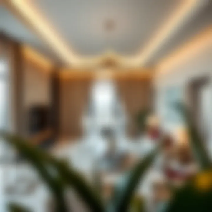 Interior view of a contemporary apartment in Dubai