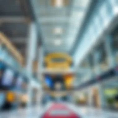 Inside the Expo: A Hub for Real Estate Innovation Interior of a modern expo hall during a real estate exhibition