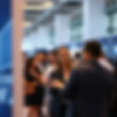 Networking Opportunities at Expo Events Business professionals networking at an expo event