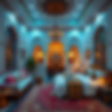 Traditional Emirati-style room design