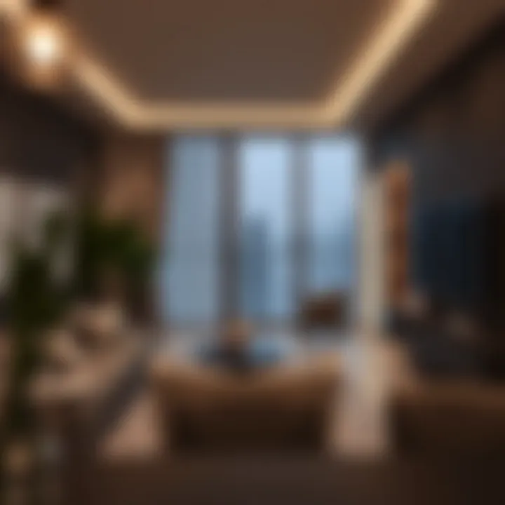 Modern apartment living space in Bur Dubai