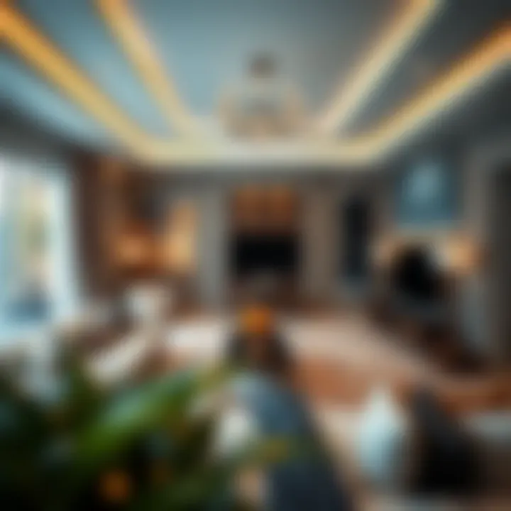 Elegant Living Room Interior at Sobha Sapphire Luxurious living room interior at Sobha Sapphire highlighting elegance