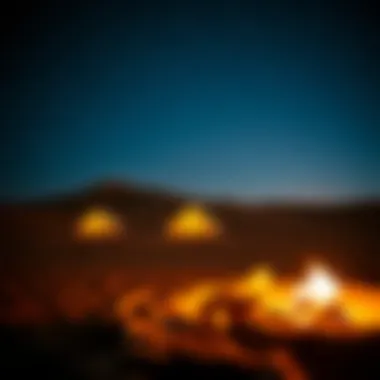Starlit desert camping experience in the UAE