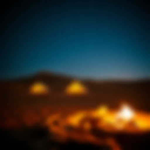 Starlit desert camping experience in the UAE