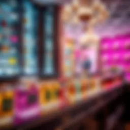 A dazzling array of fragrance bottles in a Dubai perfumery