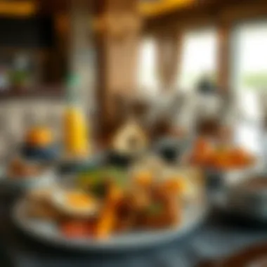 A vibrant spread of traditional Emirati breakfast dishes