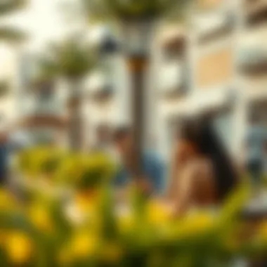 A vibrant community scene in The Nook, illustrating the dynamic lifestyle options available