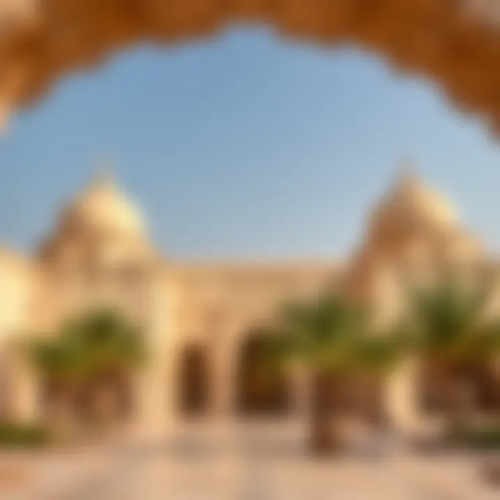 Cultural heritage site in the Al Ain oasis highlighting architectural significance