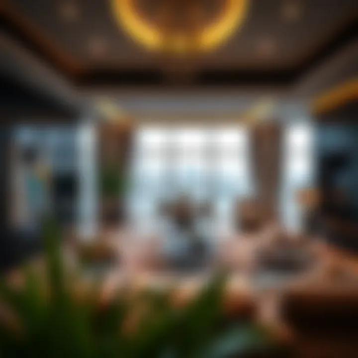 Luxurious interior of a living space in the Pearl House