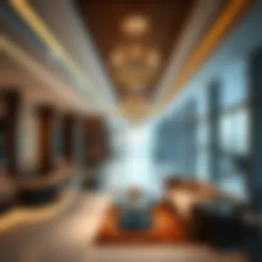 Luxury Amenities Within the V Building Interior design elements of the V Building highlighting luxurious amenities