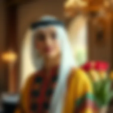 Emirati Attire: A Blend of Heritage and Elegance Traditional Emirati attire showcasing intricate embroidery and vibrant colors