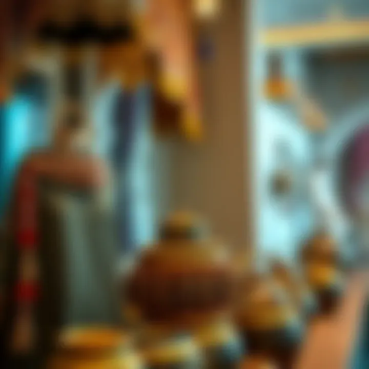 Emirati Accessories: The Finishing Touch of Tradition A display of traditional accessories that complement Emirati dress