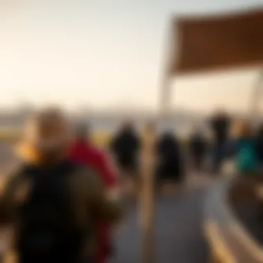 Tourists enjoying outdoor activities in September