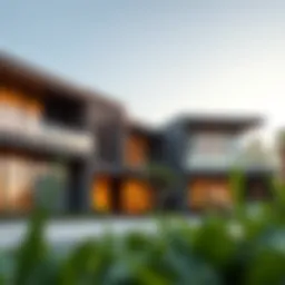 Stunning facade of Verdana Residence showcasing modern architecture