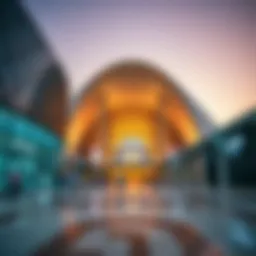 Expo centre in Dubai showcasing modern architecture