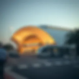Furjan Metro Station exterior showcasing modern architecture