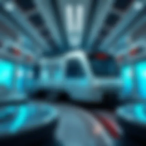 Futuristic Metro Train Design A futuristic metro train in Dubai