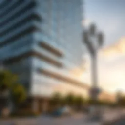 Stunning exterior view of Glitz by Danube showcasing modern architecture