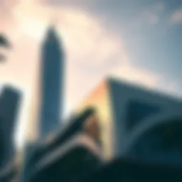 Exterior view of the International Business Tower showcasing its modern architecture