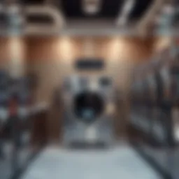 Modern laundry equipment showcasing cutting-edge technology in Dubai Mall