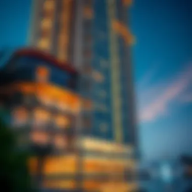 Architectural Brilliance of Le Solarium Tower Stunning architectural facade of Le Solarium Tower