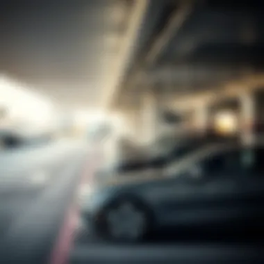 Security features installed in the parking area