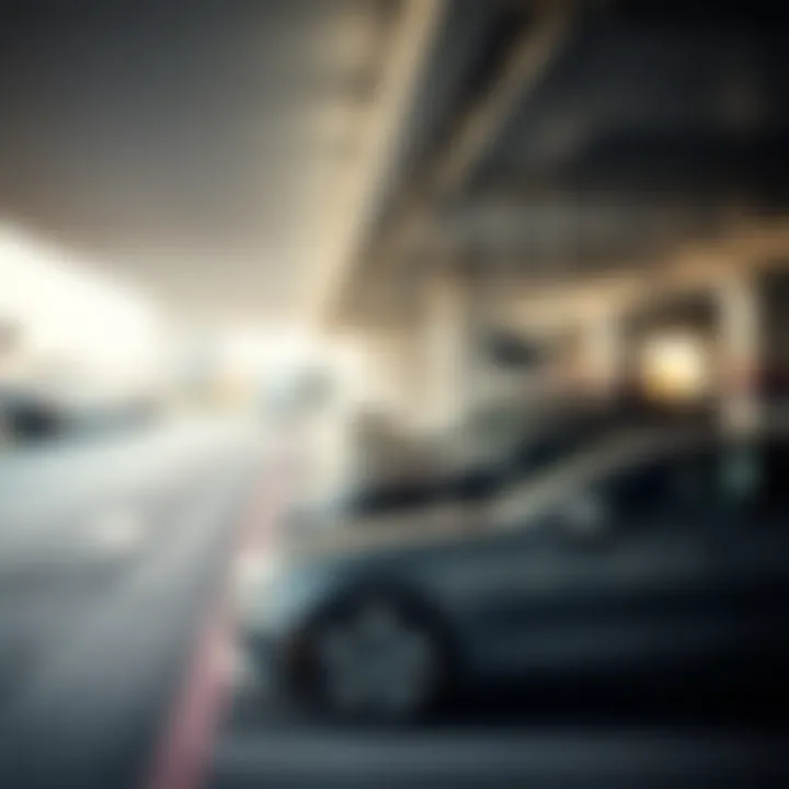 Security features installed in the parking area