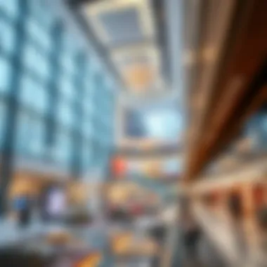 Interior design features highlighting spaciousness and modernity