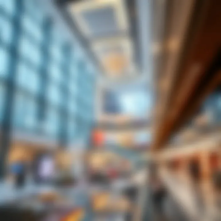 Interior design features highlighting spaciousness and modernity