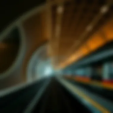 Futuristic metro station design showcasing innovative architecture