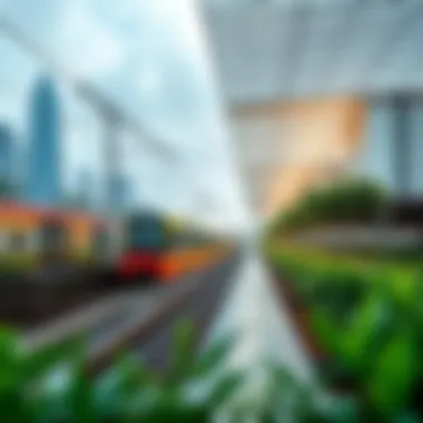 Sustainable metro stations featuring green designs and energy-efficient features