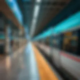 Dubai Metro train at station