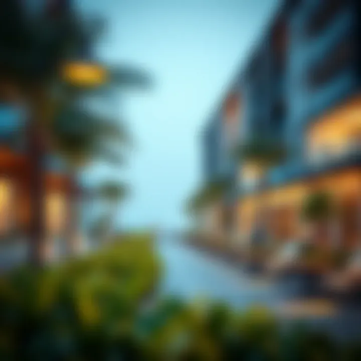 Vibrant community spaces and recreational areas on Nareel Island