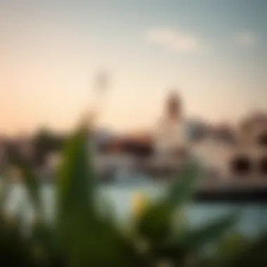 Scenic view of Al Seef showcasing traditional architecture along Dubai Creek